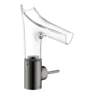 Axor Starck V Смеситель для раковины на 1 отверстие с донным клапаном, цвет: полирован. черный хром 12112330