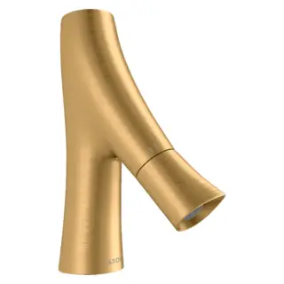 Axor Starck Organic Смеситель для раковины однорычажный без донного клап., цвет: шлифованная латунь 12110950