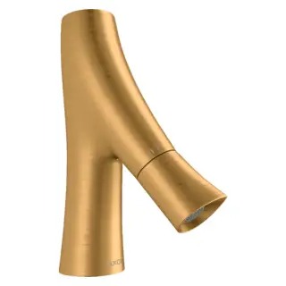 Axor Starck Organic Смеситель для раковины однорычажный без донного клап., цвет: шлифованное золото 12110250