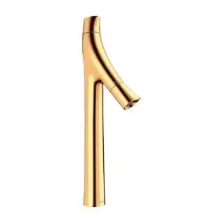 Axor Starck Organic Смеситель для раковины высокий на 1 отверстие с д/к, цвет: полированное золото 12013990