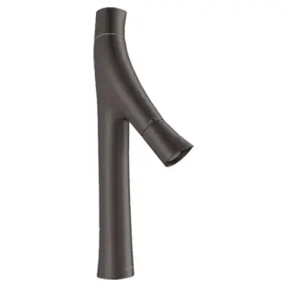 Axor Starck Organic Смеситель для раковины высокий на 1 отверстие с д/к, цвет: шлифован. черный хром 12012340