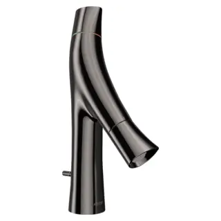 Axor Starck Organic Смеситель для раковины на 1 отверстие с дон. клап., цвет: полирован. черный хром 12010330