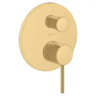 Axor Starck Смеситель для ванны встраиваемый на 2 потребителя, цвет: шлифованное золото 10418250