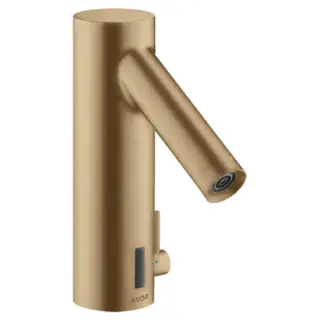 Axor Starck Смеситель для раковины электронный без донного клапана, цвет: шлифованная бронза 10140140