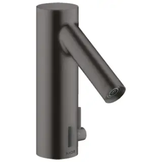 Axor Starck Смеситель для раковины электронный без донного клапана, цвет: шлифованный черный хром 10140340