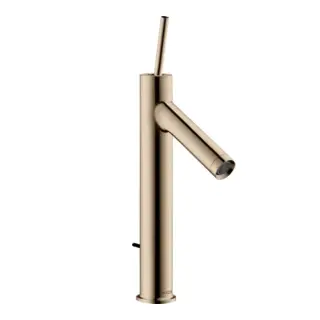 Axor Starck Смеситель для раковины высокий на 1 отверстие с д/к, цвет: полированное розовое золото 10123300