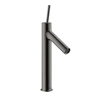 Axor Starck Смеситель для раковины высокий на 1 отверстие с дон. кл., цвет: полированный черный хром 10123330