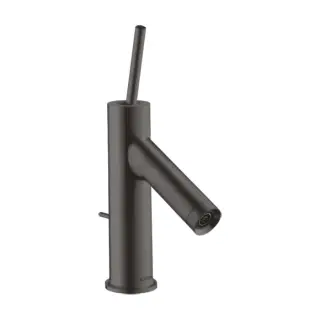 Axor Starck Смеситель для раковины на 1 отверстие с донным клапаном, цвет: шлифованный черный хром 10116340