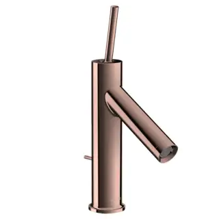 Axor Starck Смеситель для раковины на 1 отверстие с донным клап., цвет: полированное розовое золото 10111300