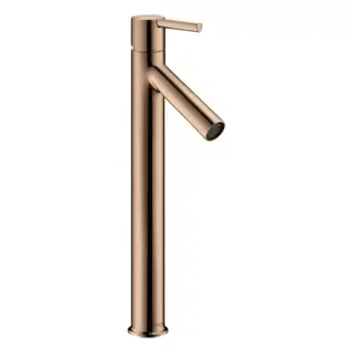 Axor Starck Смеситель для раковины высокий на 1 отверстие с д/к, цвет: полированное розовое золото 10103300