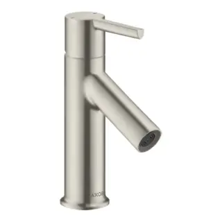 Axor Starck Смеситель для раковины на 1 отверстие с донным клапаном, цвет: нержавеющая сталь 10102800