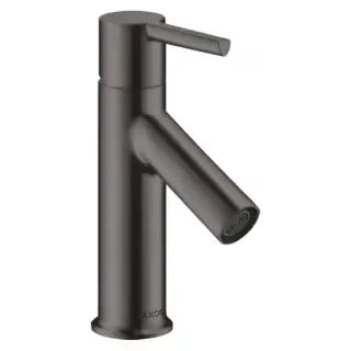 Axor Starck Смеситель для раковины на 1 отверстие с донным клапаном, цвет: шлифованный черный хром 10102340