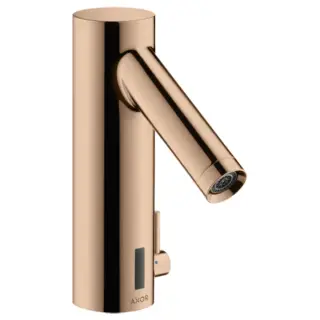 Axor Starck Смеситель для раковины электронный без донного клап., цвет: полированное розовое золото 10101300