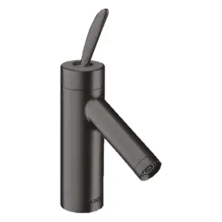 Axor Starck Смеситель для раковины на 1 отверстие с донным клапаном, цвет: шлифованный черный хром 10010340