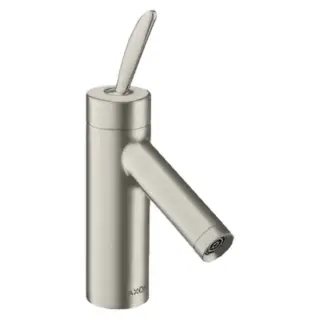 Axor Starck Смеситель для раковины на 1 отверстие с донным клапаном, цвет: нержавеющая сталь 10010800