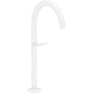 Axor One Смеситель для раковины высокий на 1 отверстие с донным клапаном, цвет: матовый белый 48030700