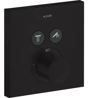 Axor Shower Select Термостат для душа встраиваемый на 2 потребителя, цвет: матовый черный 36715670