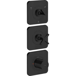 Axor Citterio E Термостат для душа встраиваемый на 3 потребителя, цвет: матовый черный 36704670