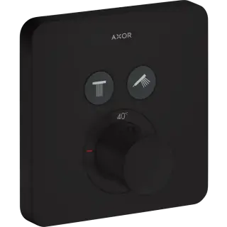 Axor Shower Select Термостат для душа встраиваемый на 2 потребителя, цвет: матовый черный 36707670