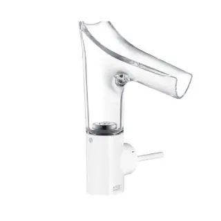 Axor Starck V Смеситель для раковины на 1 отверстие с донным клапаном, цвет: белый 12112450