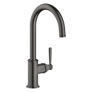 Axor Montreux Смеситель для кухни с поворотным изливом, однорычажный, цвет: шлифованный черный хром 16580340