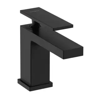 Hansgrohe Tecturis E Смеситель для раковины однорычажный, с донным клапаном, цвет: матовый черный 73002670