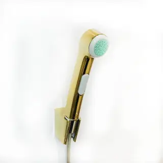 Hansgrohe Гигиенический душ, держатель, шланг 160 см устойчив к давлению, цвет: полированное золото 32128990