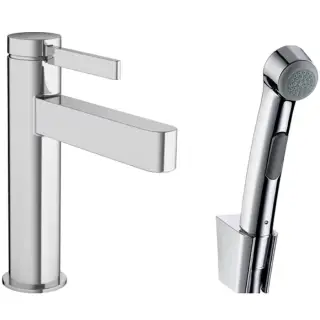 Hansgrohe Finoris Смеситель для раковины однорычажный с гигиеническим душем, цвет: хром 76210000