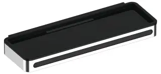 Keuco Plan Корзинка для душа 28,8х10,2 см, со стеклоочистителем, цвет: нержавеющая сталь 14959 070037