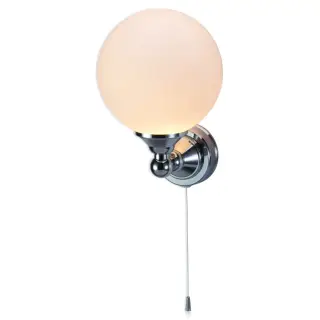 Burlington Светильник настенный с плафоном и шнуровым выключателем, цвет: хром глянцевый T50