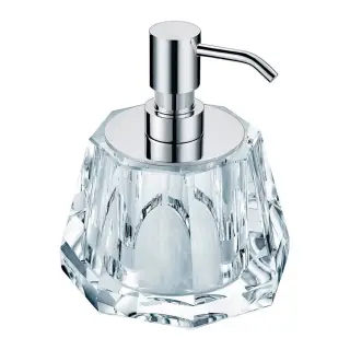 Burlington Дозатор жидкого мыла, настольный, хрустальная колба, цвет: хром глянцевый A20C CHR