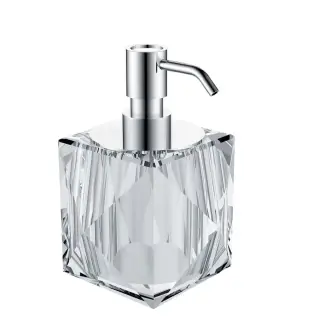 Burlington Дозатор жидкого мыла, настольный, хрустальная колба, цвет: хром глянцевый A21C CHR