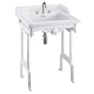 Burlington Classic Раковина подвесная 65х57,5 см, перелив, 3 отв. под смеситель, цвет: белый глянец B15 3TH