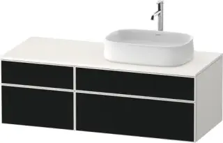 Duravit Zencha Тумба под рак. 130x55x44,2h см, цвет: черное стекло/белый супермат. ZE4827063840000