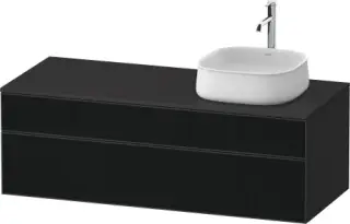 Duravit Zencha Тумба под рак. 130x55x44,2h см, цвет: черное стекло/графит супермат. ZE4822R63800000