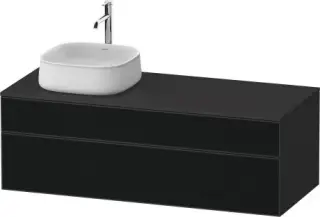 Duravit Zencha Тумба под рак. 130x55x44,2h см, цвет: черное стекло/графит супермат. ZE4822L63800000