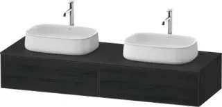 Duravit Zencha Тумба под две рак. 160x55x28,1h см, цвет: дуб черный/графит супермат. ZE4815B16800000
