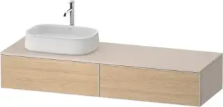Duravit Zencha Тумба 160x55x28,1h см, цвет: дуб натур./серо-коричн. супермат. ZE4814L30830000