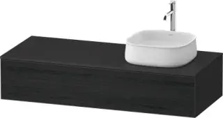 Duravit Zencha Тумба под раковину 130x55x28,1h см, цвет: дуб черный/графит супермат. ZE4812R16800000