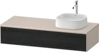 Duravit Zencha Тумба 130x55x28,1h см, цвет: дуб черный/серо-коричн. супермат. ZE4812R16830000