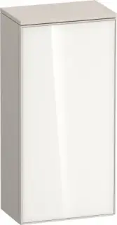 Duravit Zencha Шкаф подв. 40х24х81,9h см, цвет: белое стекло/cеро-коричн. супермат. ZE1350R64830000