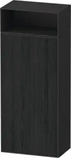 Duravit Zencha Шкаф подвесной 40х24х96,1h см, цвет: дуб черный/графит суперматовый ZE1351L16800000