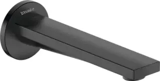 Duravit Tulum Излив для ванны настенный встраиваемый длиной 17,1 см, цвет: черный мат. TU5240010046