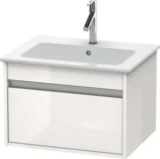 Duravit Ketho Тумба под раковину подвесная с 1-им ящ. 60x47,5x41h см, цвет: белый глянц. KT641802222