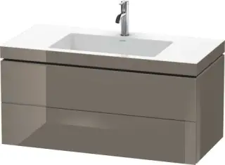 Duravit L-Cube Тумба с раковиной и 2-мя ящ. 100x48x50h см, цвет: фланелево-серый LC6928O9090