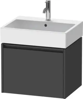 Duravit Ketho.2 Тумба под раковину с 1-им ящ. 58,4x46x44h см, цвет: графит мат. K25075049490000