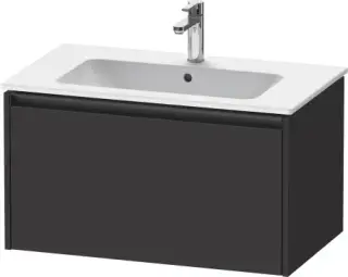 Duravit Ketho.2 Тумба под раковину с 1-им ящ. 81x48x44h см, цвет: графит супермат. K25063080800000