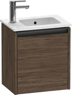 Duravit Ketho.2 Тумба под раковину подвесная 41x29,2x44h см, цвет: орех темный K25060R21210000