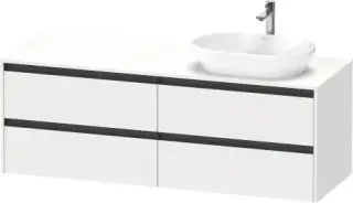 Duravit Ketho.2 Тумба под раковину 160x55x56,8h см, цвет: Gres Pietra Grey Opaco K24899R18180000