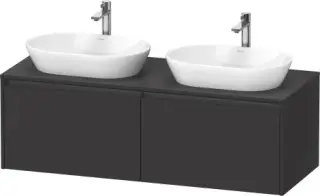 Duravit Ketho.2 Тумба под две раковины 140x55x45,9h см, цвет: графит супермат. K24888B80800000